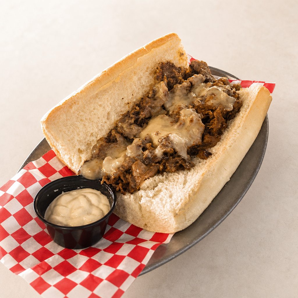 Prime Rib Sandwich.