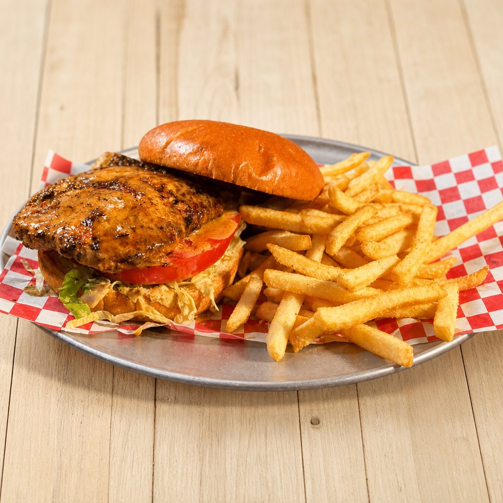 Jerk Chicken Sandwich.