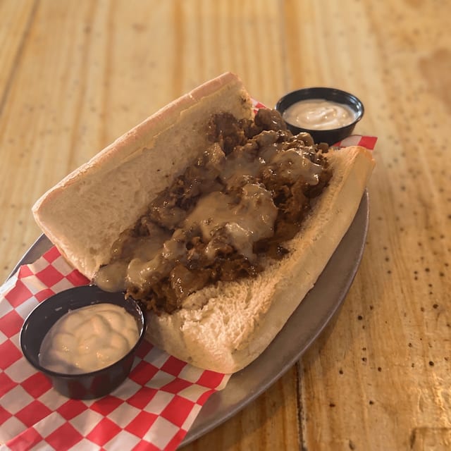 Prime Rib Sandwich.