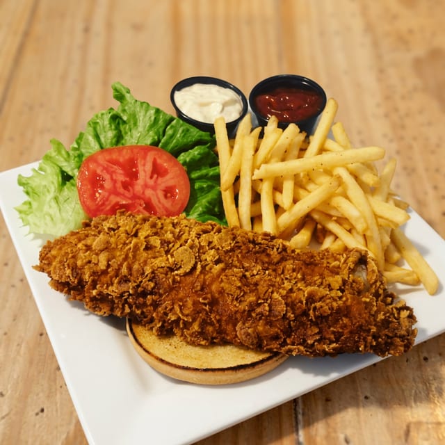 Crunchy Fish Sandwich.
