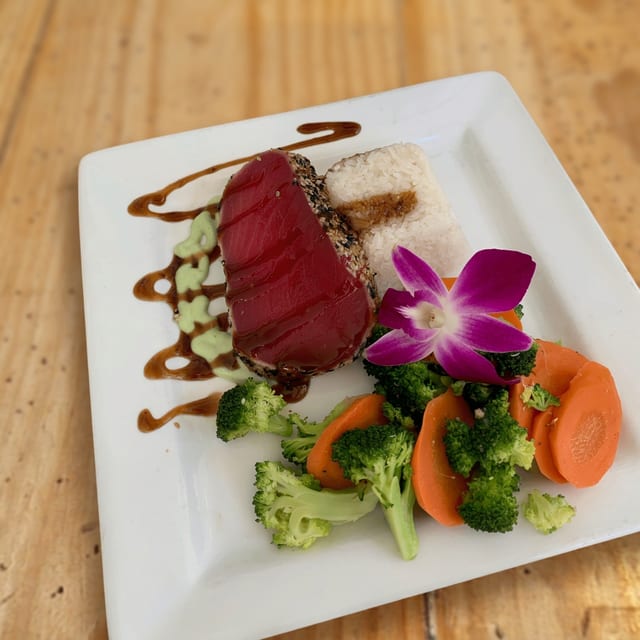 Sesame Seared Tuna Steak.